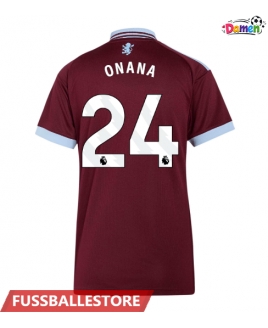 Günstige Aston Villa Amadou Onana #24 Heimtrikot Damen 2026-27 Kurzarm